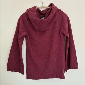 C&C California Cashmere Cozy Cowl Neck Sweater - Burgundy M